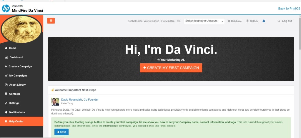 Da Vinci with Print OS